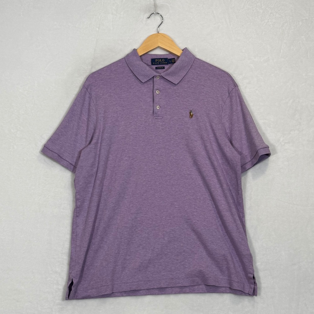 Polo Ralph Lauren Purple Short Sleeve Polo Shirt Large